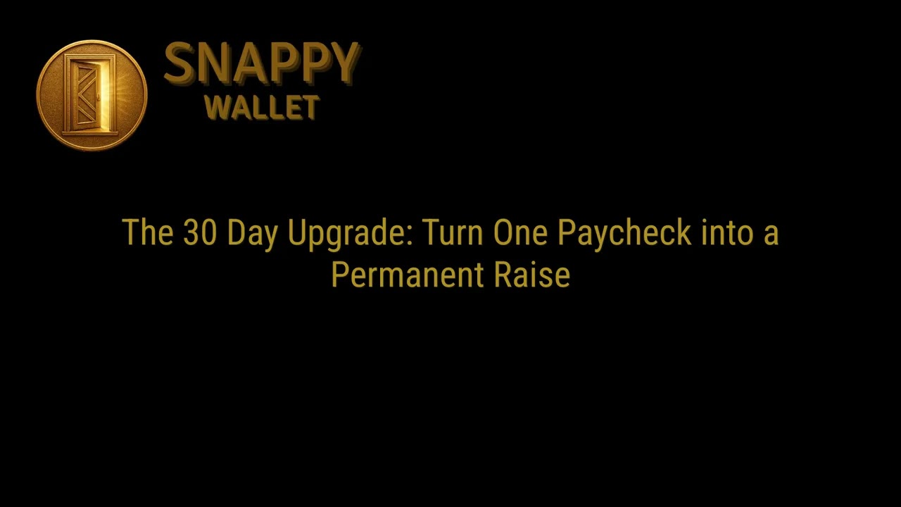 The 30 Day Upgrade: Turn One Paycheck into a Permanent Raise