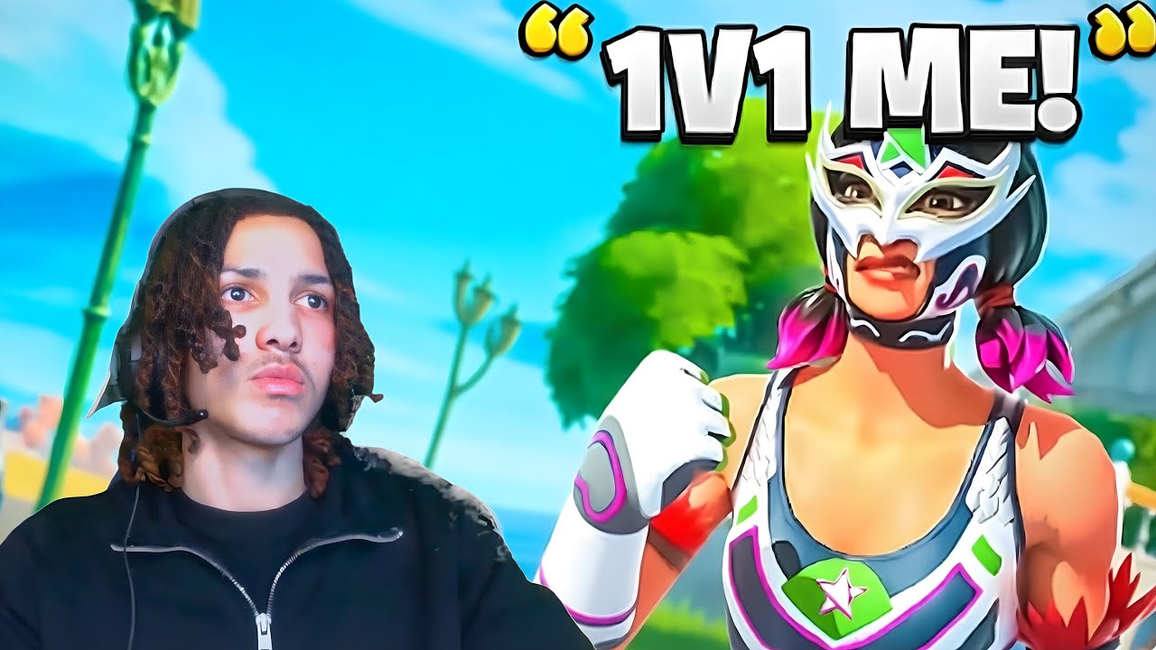 JkIsLive 1v1s a GIRL On Fortnite...