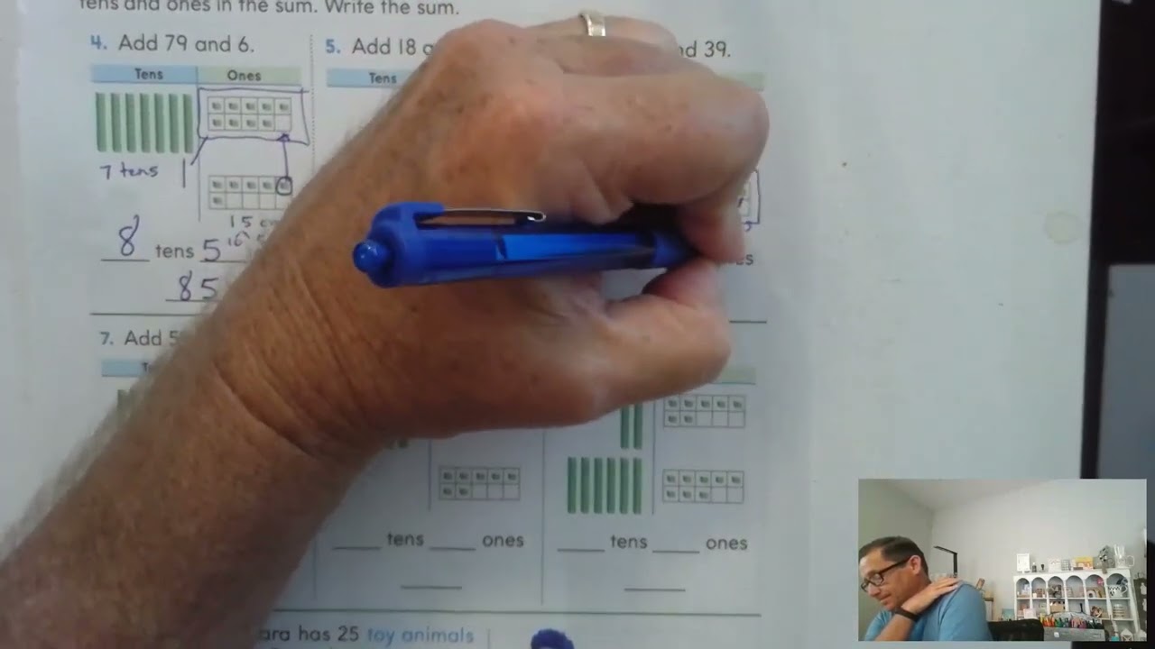 2nd Grade GO Math Lesson 4.4 Model Regrouping for Addition pages 185-188