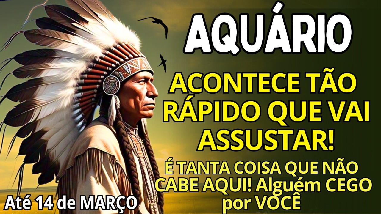 AQU&Aacute;RIO ♒ ACONTECE T&Atilde;O R&Aacute;PIDO QUE VAI ASSUSTAR😱 ALGU&Eacute;M CEGO POR VOC&Ecirc; TENTAR&Aacute; TE SEGURAR e MUITO MAIS