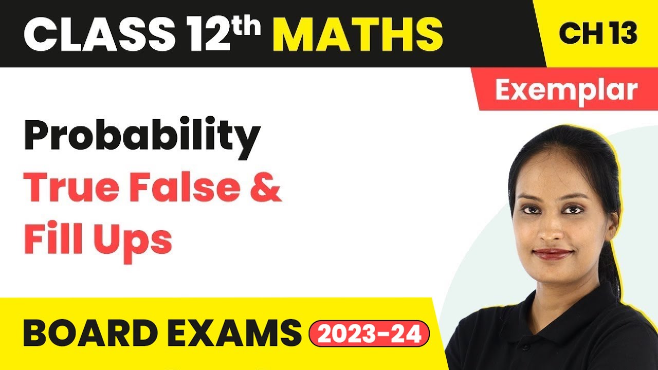Quick Revision/All Concepts/True False & Fill Ups | Class 12 Maths Chapter 13 NCERT Exemplar | 2024