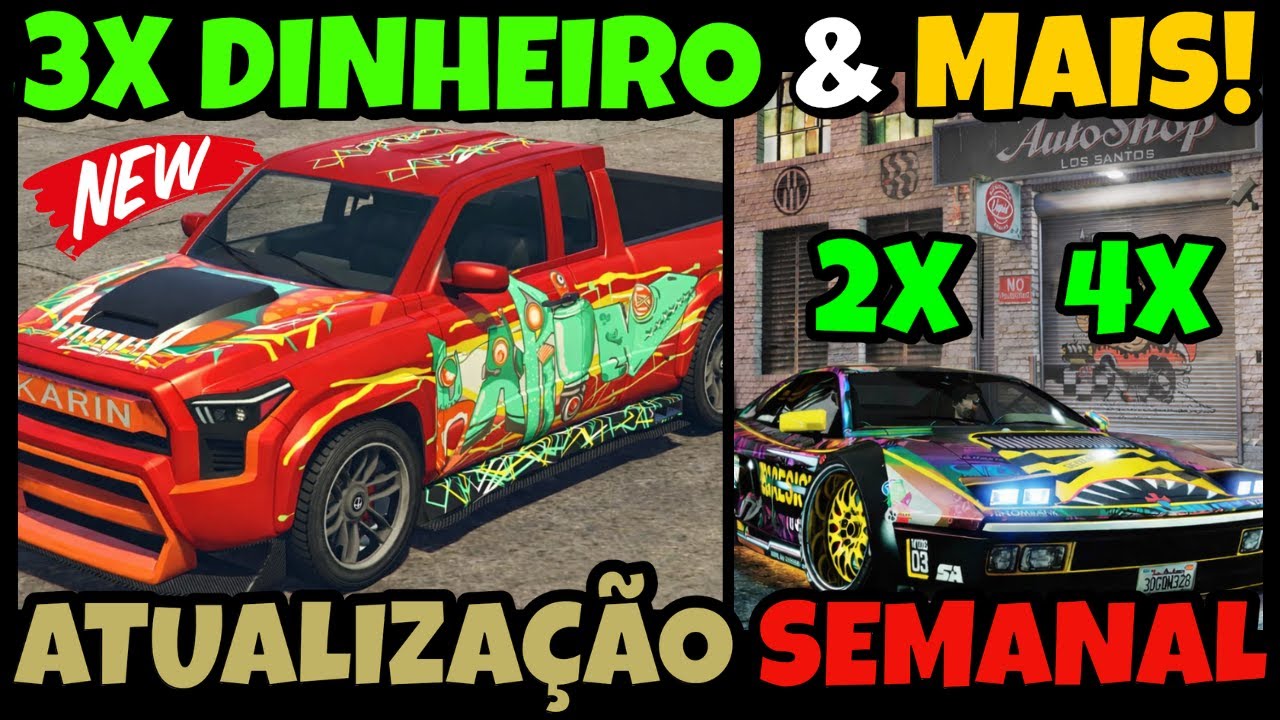 🔥 Atualização Semanal do GTA 5 Online: 4X Dinheiro, Novos Carros Grátis e Mais! 22/01