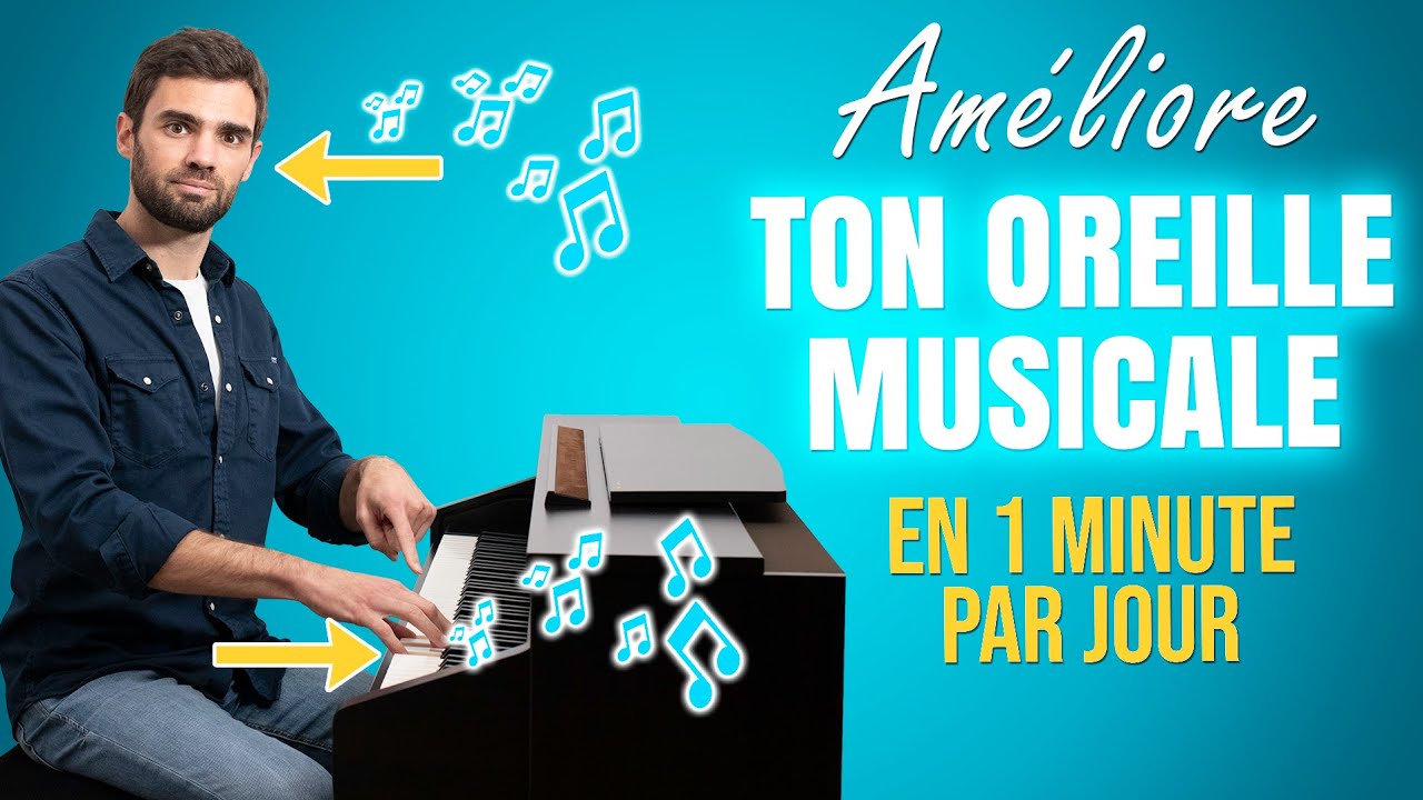 Comment jouer des MÉLODIES A L'OREILLE au piano en 1 minute par jour (avec cet exercice très simple)