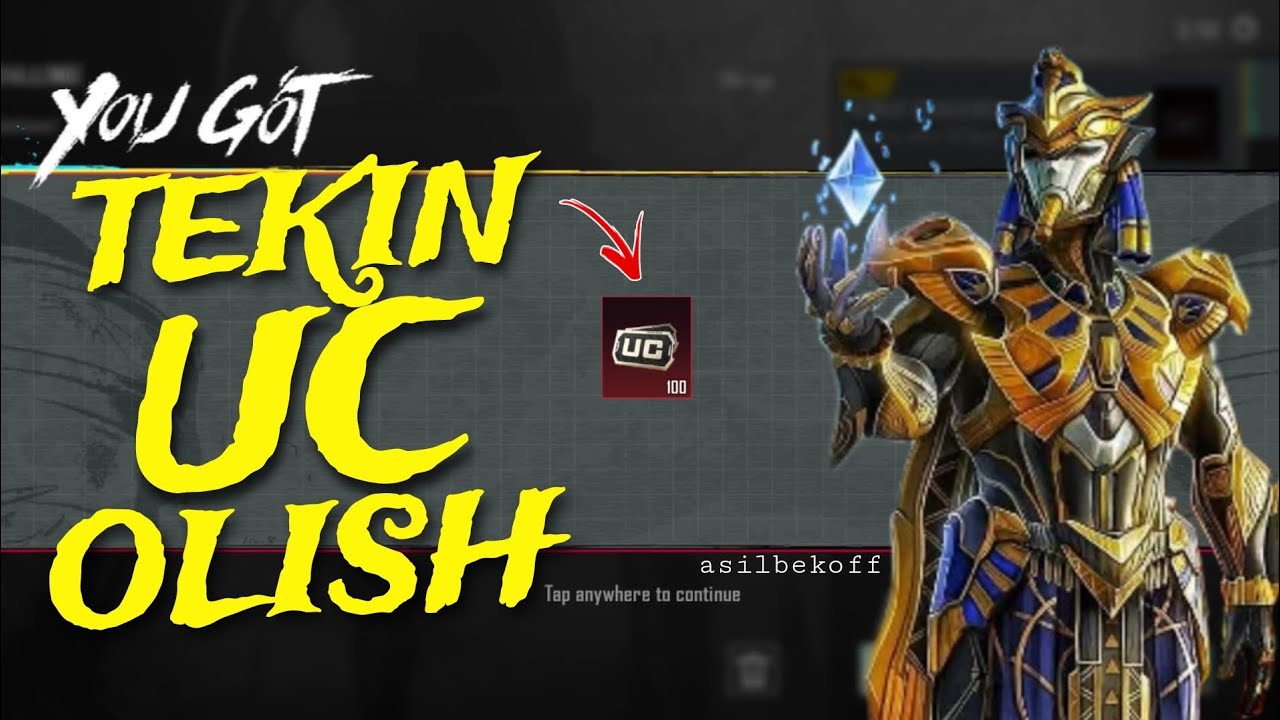 BEPUL 100 UC OLISH PUBG MOBILE | EGYPT REGION | ASILBEK OFF