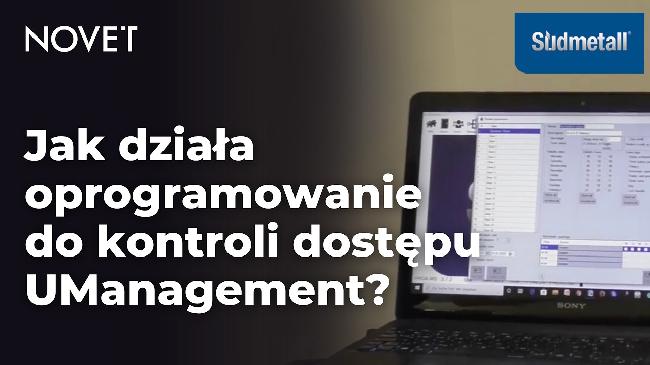 Oprogramowanie do kontroli dostępu ÜManagement Südmetall | NOVET.EU