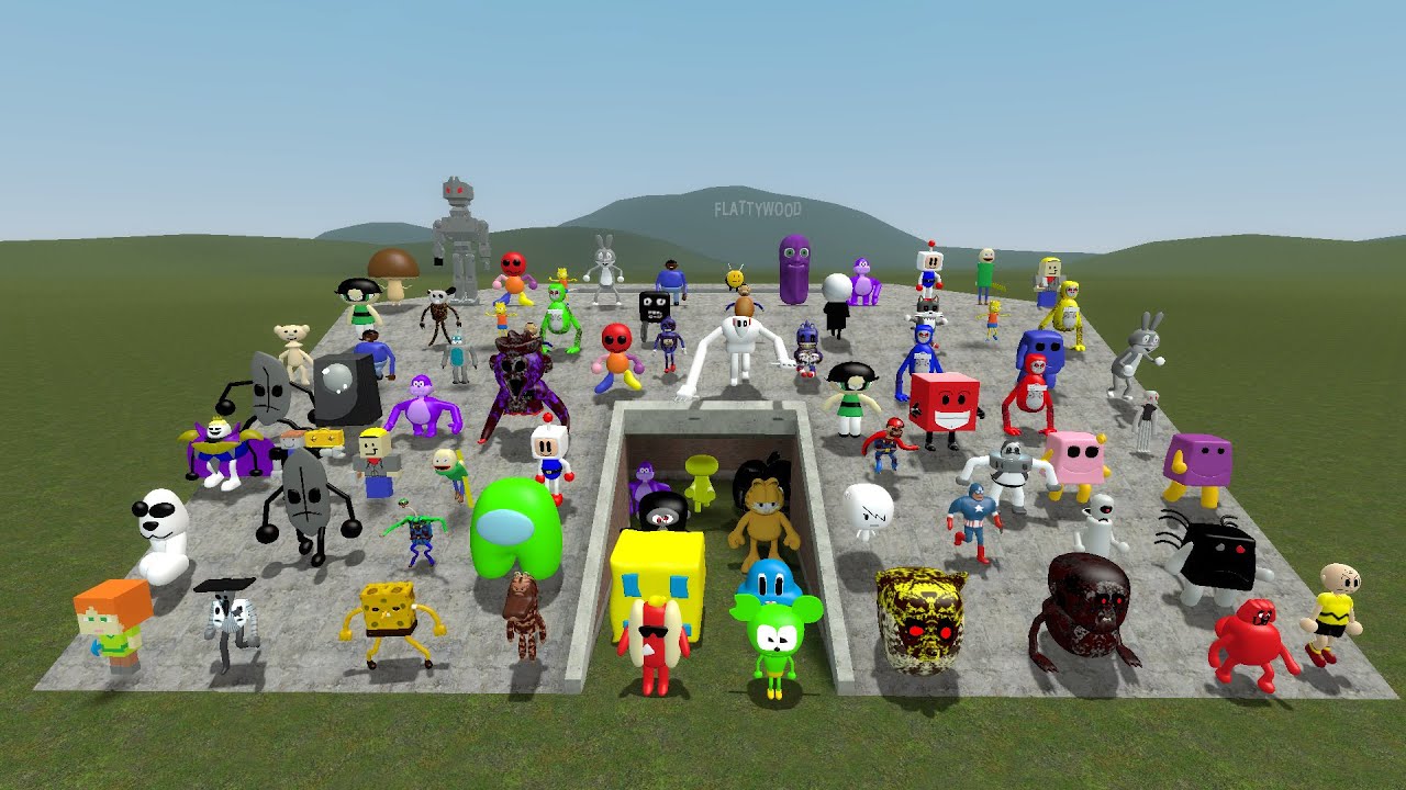 ALL 3D MEMES NEXTBOTS, 3D MEMES, MEMES IN 3D, 3D NEXTBOTS NEW UPDATE In Garry's Mod #7