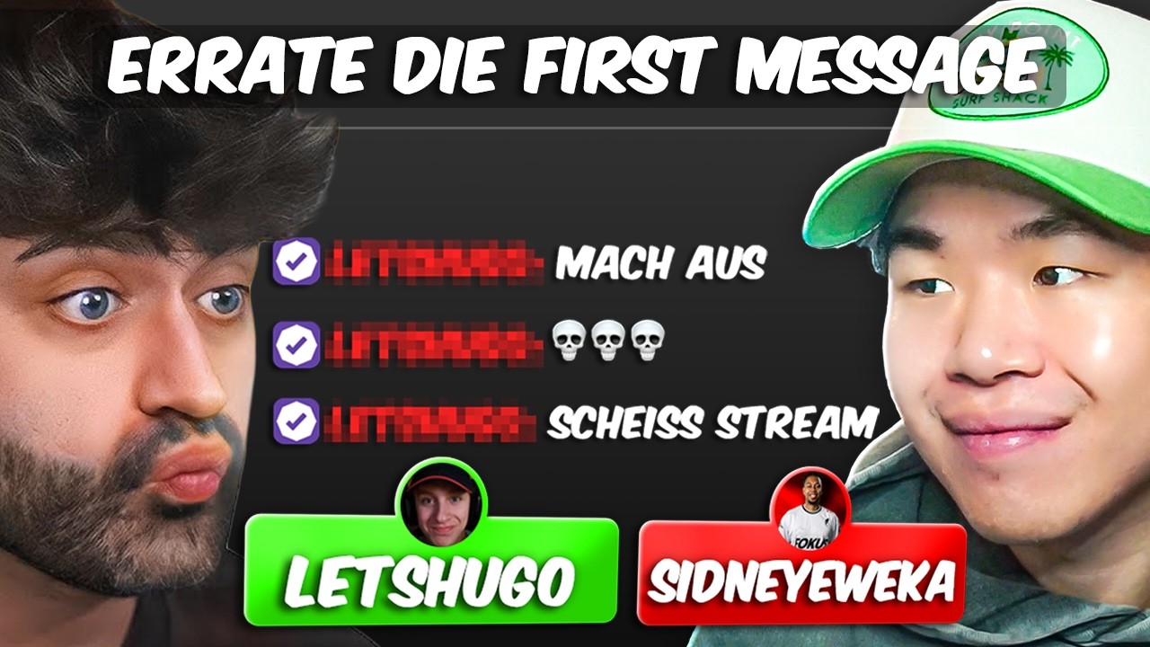 Die ALLERERSTEN Chatnachrichten von Streamern abchecken...(mit Schmobin leider)