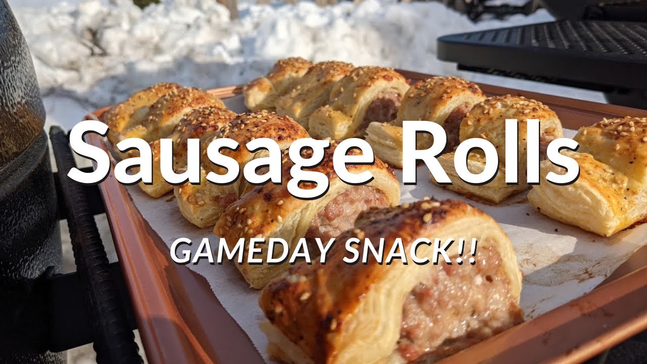 Gameday Sausage Rolls on the Char-Griller Akorn