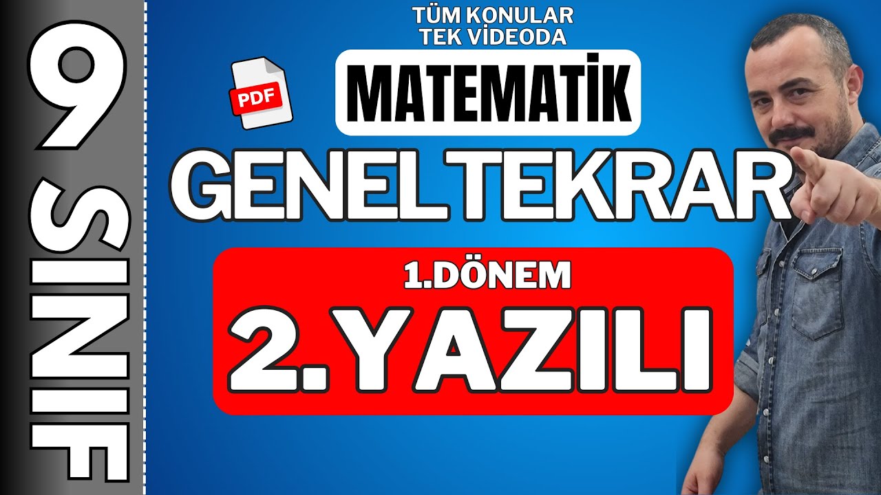 9. sınıf matematik 1.dönem 2. yazılı genel tekrar - 9 matematik 1. dönem 2. yazılı