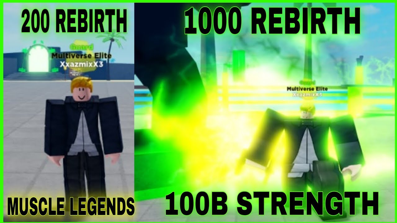 I Reached 1000 Rebirth And Got 100B Strength | Max Ranks In 𝙈𝙪𝙨𝙘𝙡𝙚 𝙇𝙚𝙜𝙚𝙣𝙙𝙨