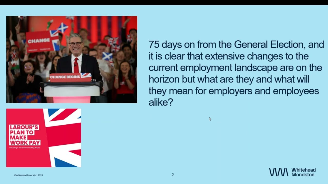 The New Government and Employment Law