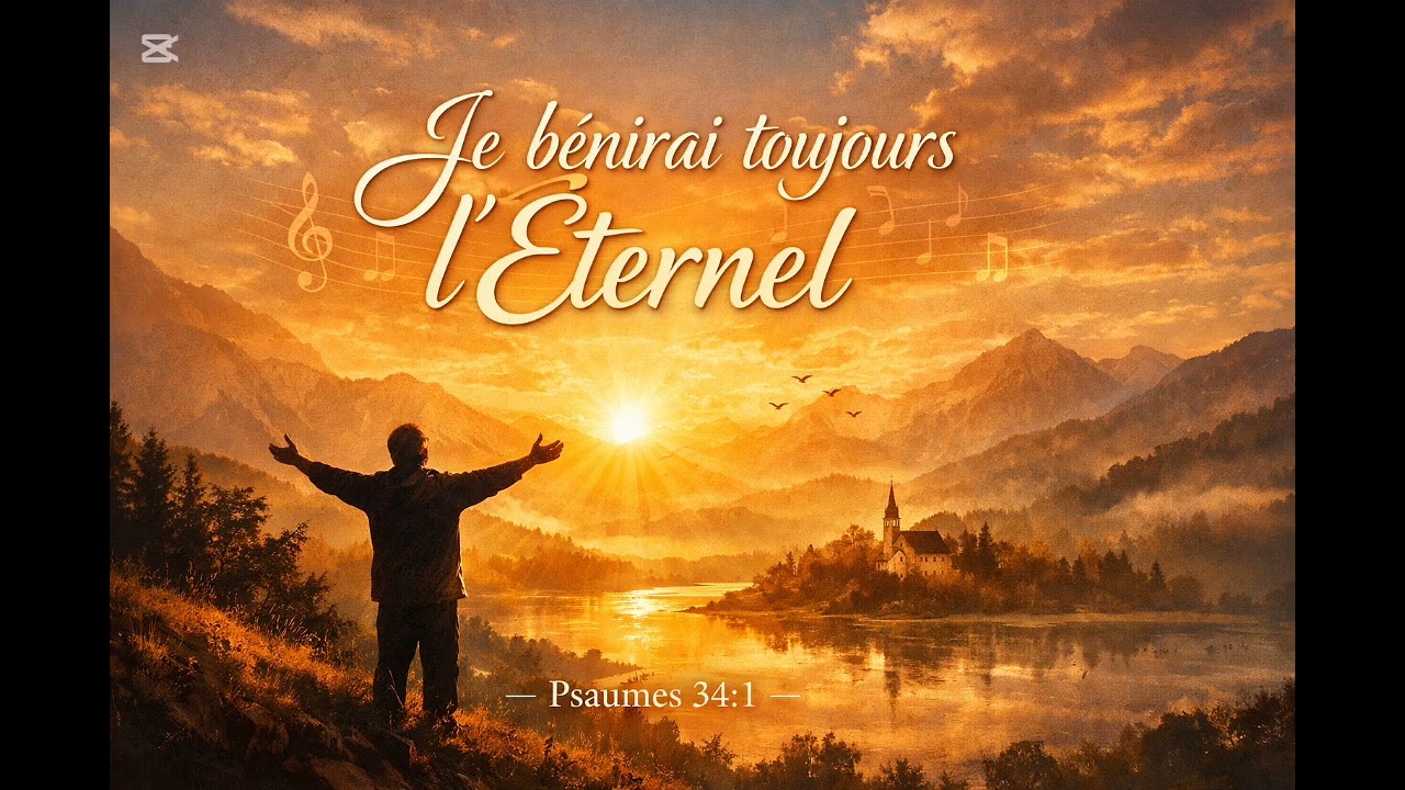 Je bénirai toujours l'Éternel- chanson tirée du Psaumes 34:1