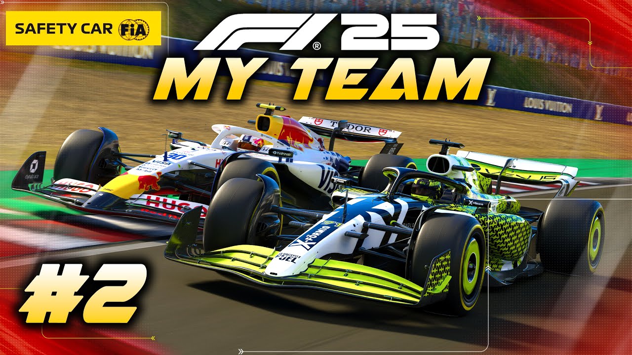 F1 25 MY TEAM CAREER Part 2: GREAT AI BATTLES! FIRST SAFETY CAR!