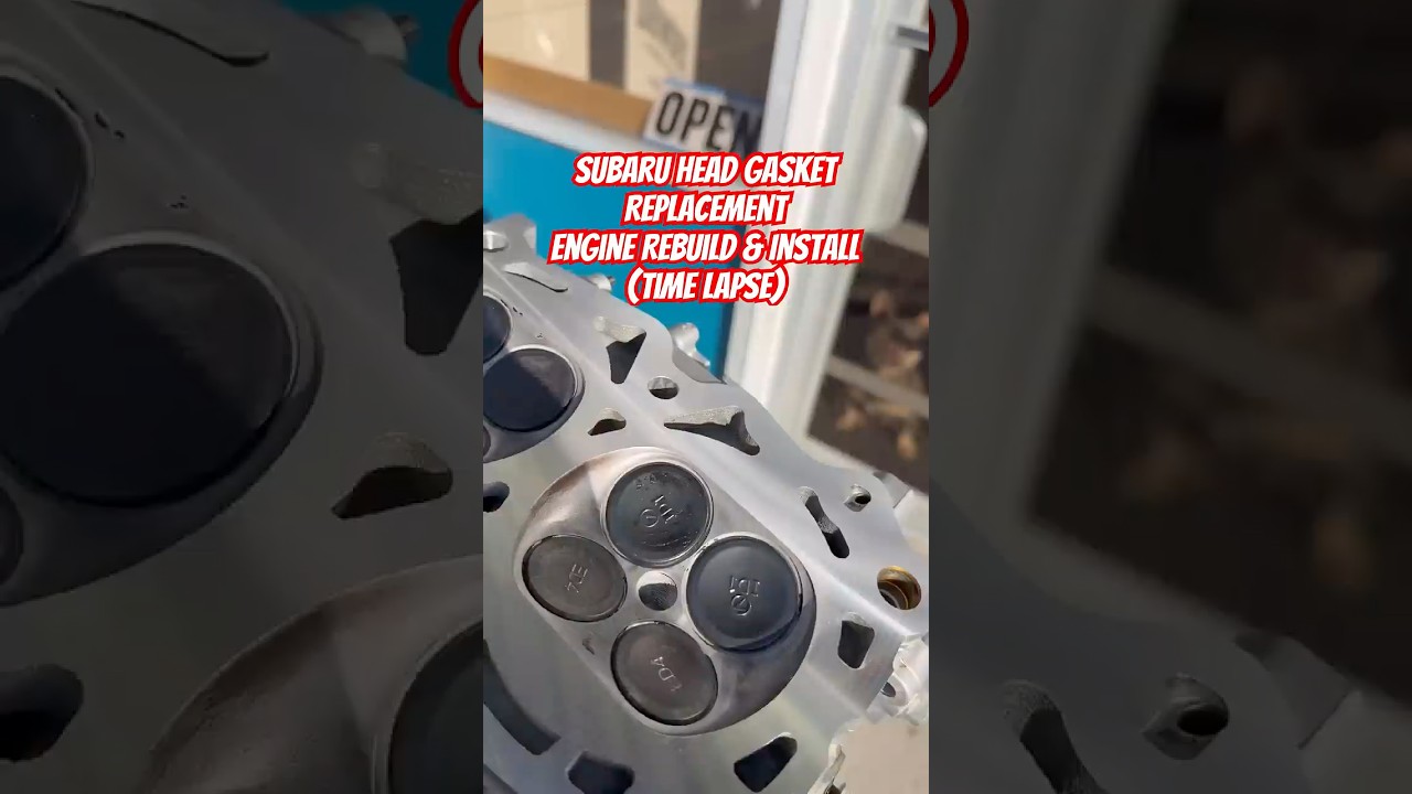 Subaru Head Gasket Replacement | Engine Rebuild & Install (Time Lapse)