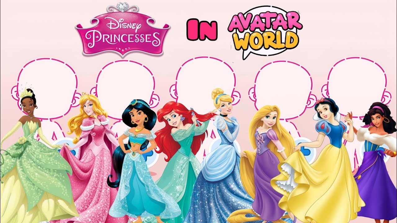 How To Make Disney Princesses 👑💖 in Avatar World!!! #avatarworld #disneyprincess #video