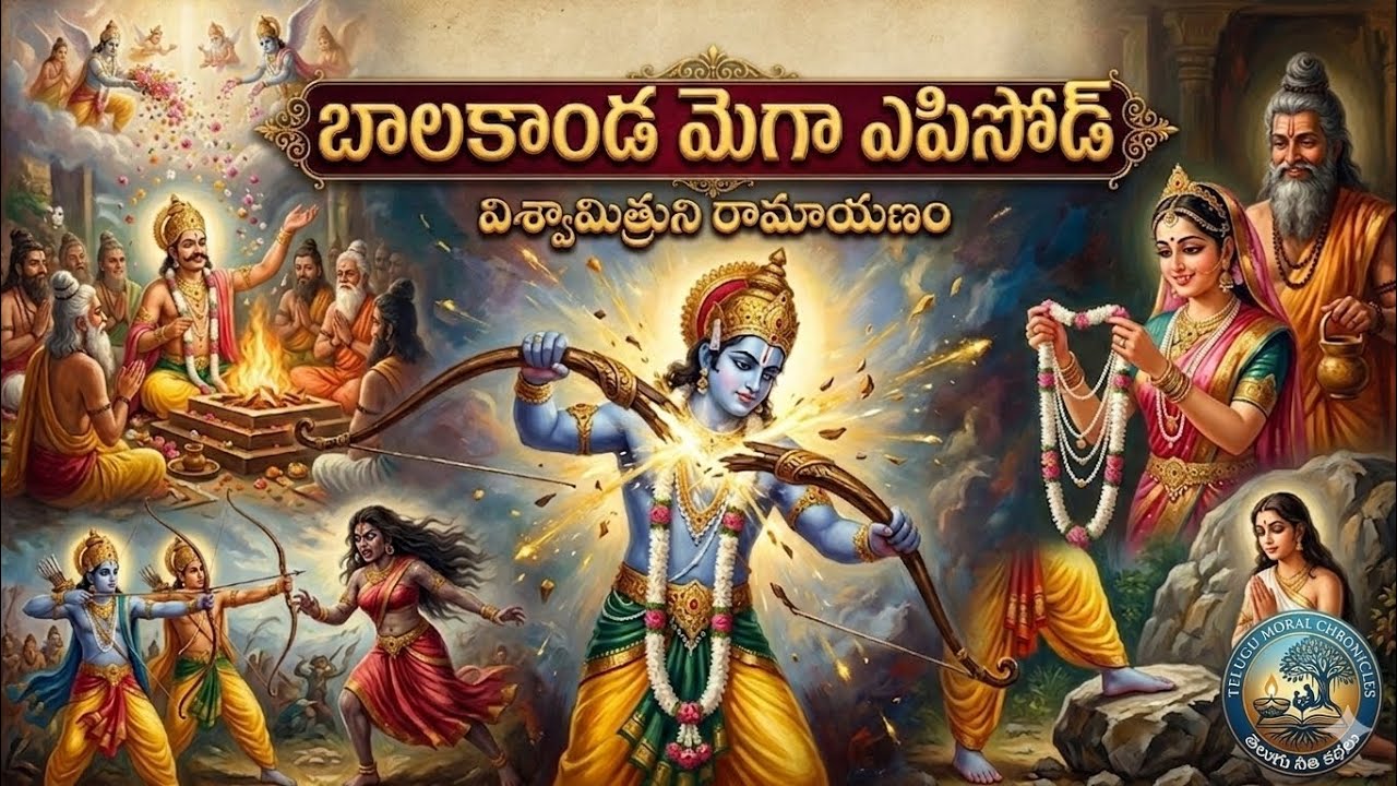 సంపూర్ణ బాలకాండ మహా ఘట్టం 🙏 | Ramayanam Bala Kanda Mega Episode | Ep 1 to 10 Telugu Moralchronicles 