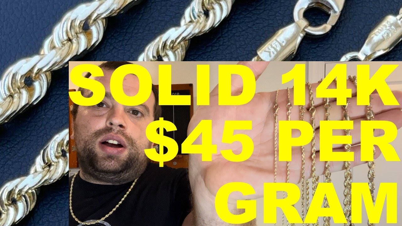 Solid 14k Gold Chains For $45/Gram - HARLEMBLING Takeover - Cheapest Solid Gold Jewelry Online!