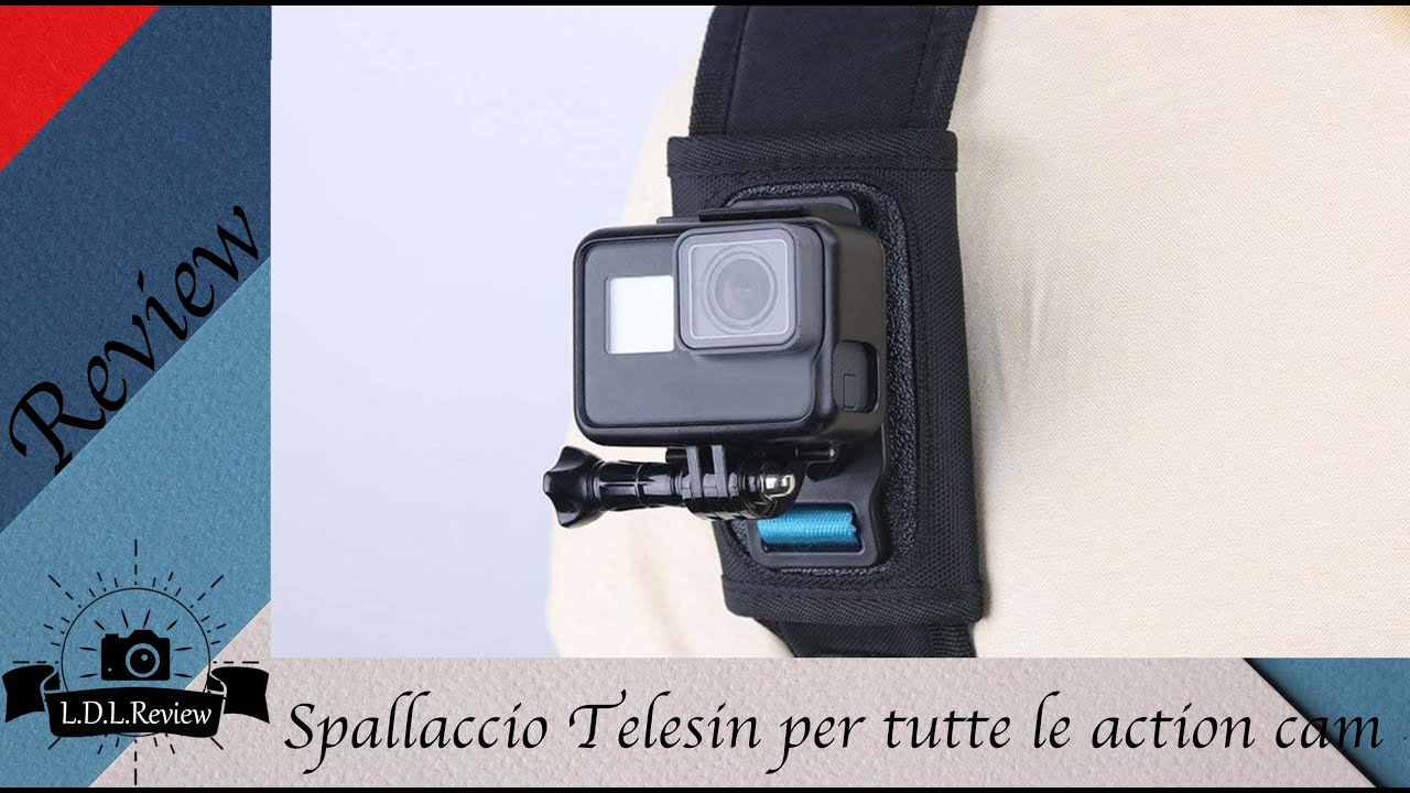 SPALLACCIO PER  ACTION CAM DA ZAINO TELESIN