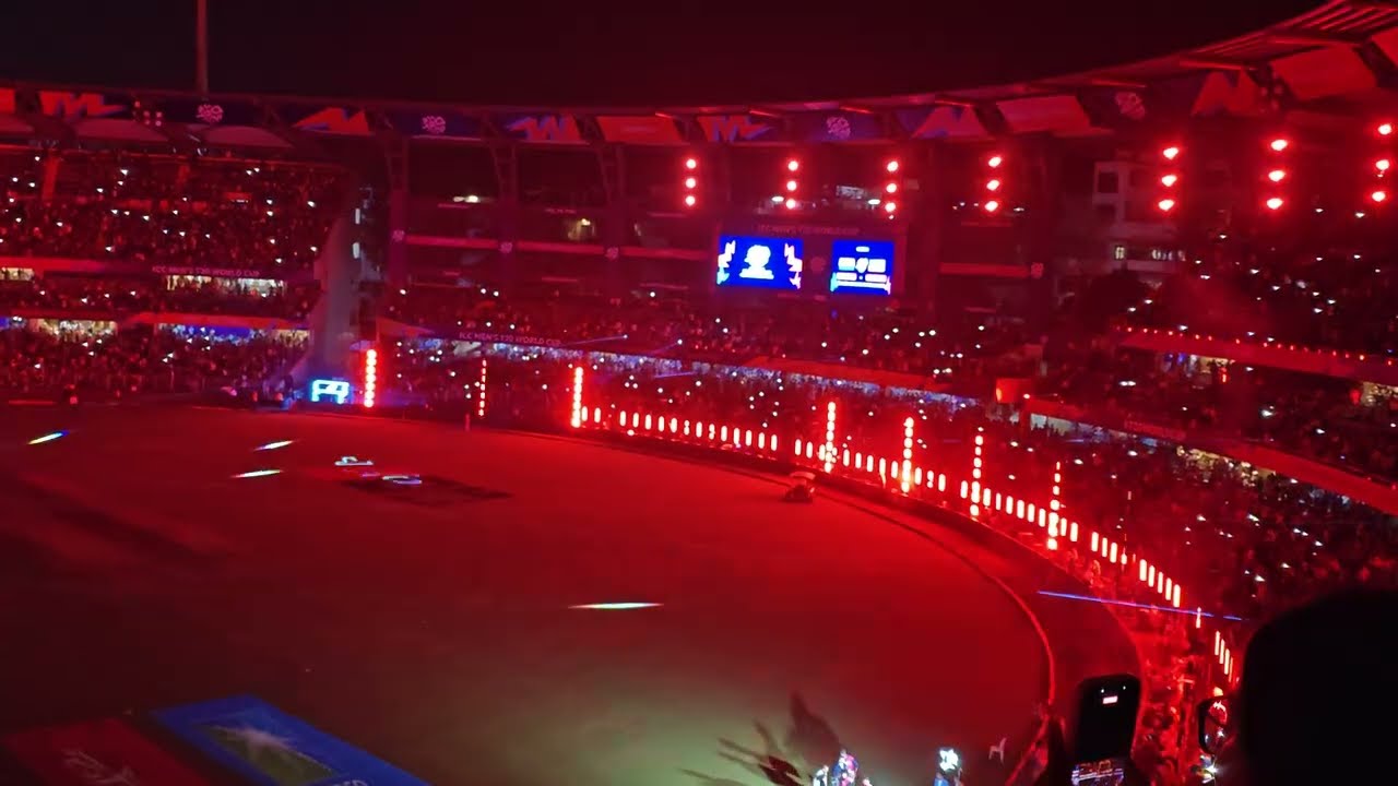 Wankhede Opening Ceremony, Laser Light Show T20 WC 2026 #indvsusa #india #cricket #icc #bcci 