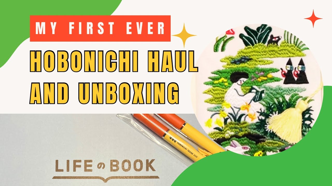 My very first HOBONICHI HAUL AND UNBOXING! Plus the grisly demise of a gnat 🤣⭐️🤩❤️