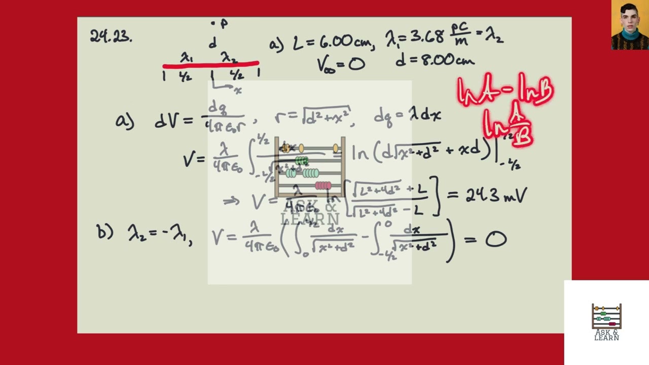 [Physics] shows a nonconducting rod of length 6.00 and uniform linear charge density Assume that