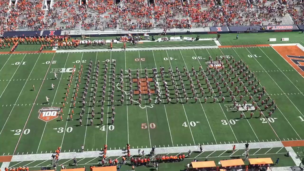 Marching Illini Halftime: Alumni Band | ILLINOIS vs Central Michigan 09.14.2024