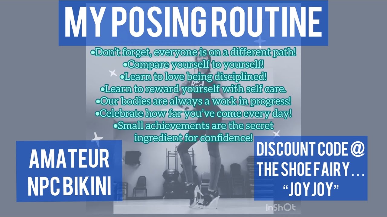 MY POSING ROUTINE - MOTIVATIONAL - WHERE I GET MY POSING HEELS