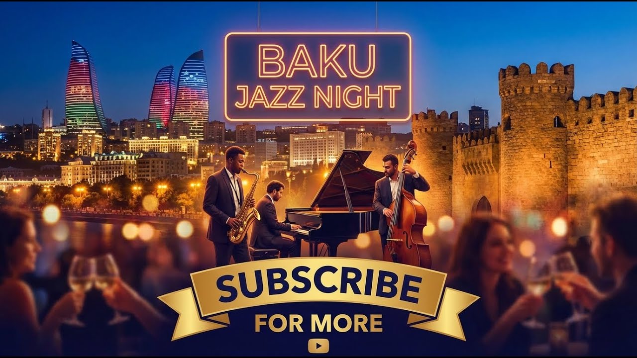 Baku Jazz Nights 🎷 Smooth Azerbaijani Jazz & Cozy Caf&eacute; Ambience for Relax, Study, Chill