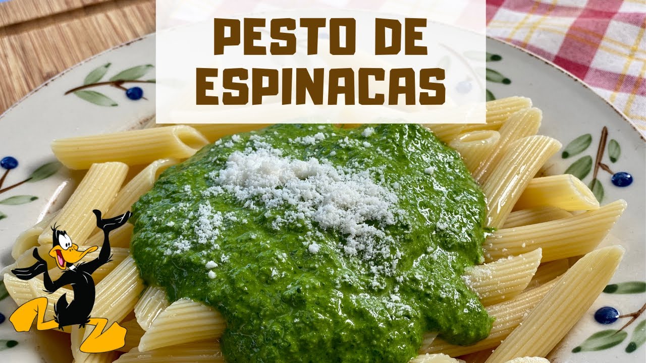 Pesto de Espinacas 🥬 ¡RECETA CON ESPINACA!