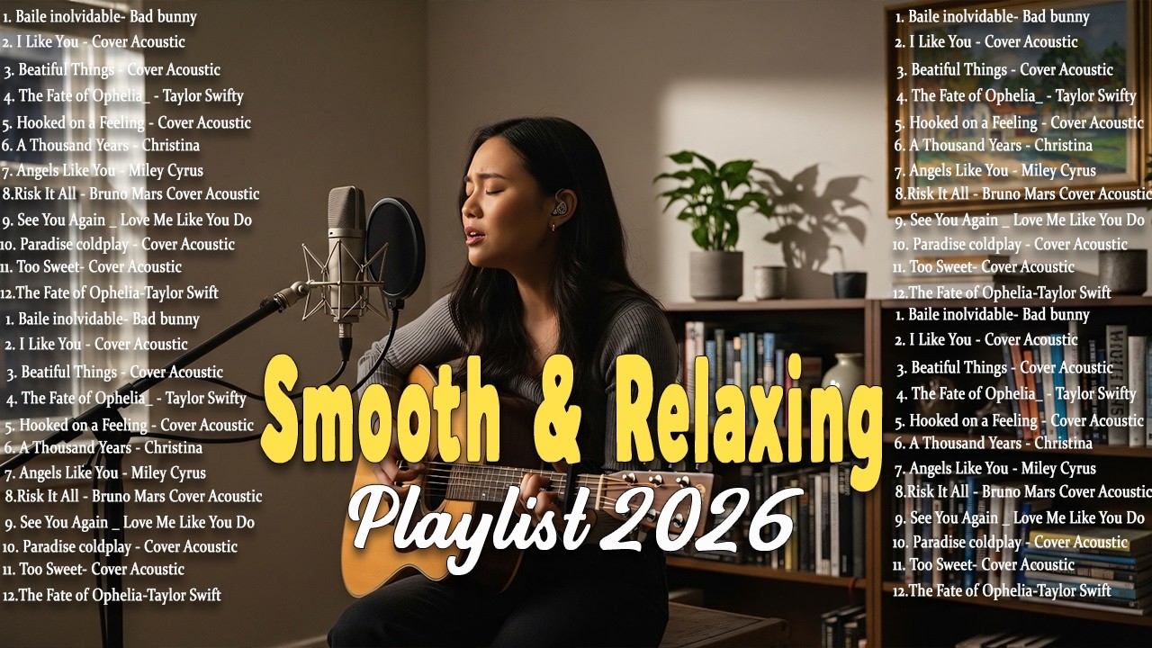 Smooth Relaxing Playlist 2026 🎧 Soft Chill Covers | Feel Good Songs for Relaxing Moments