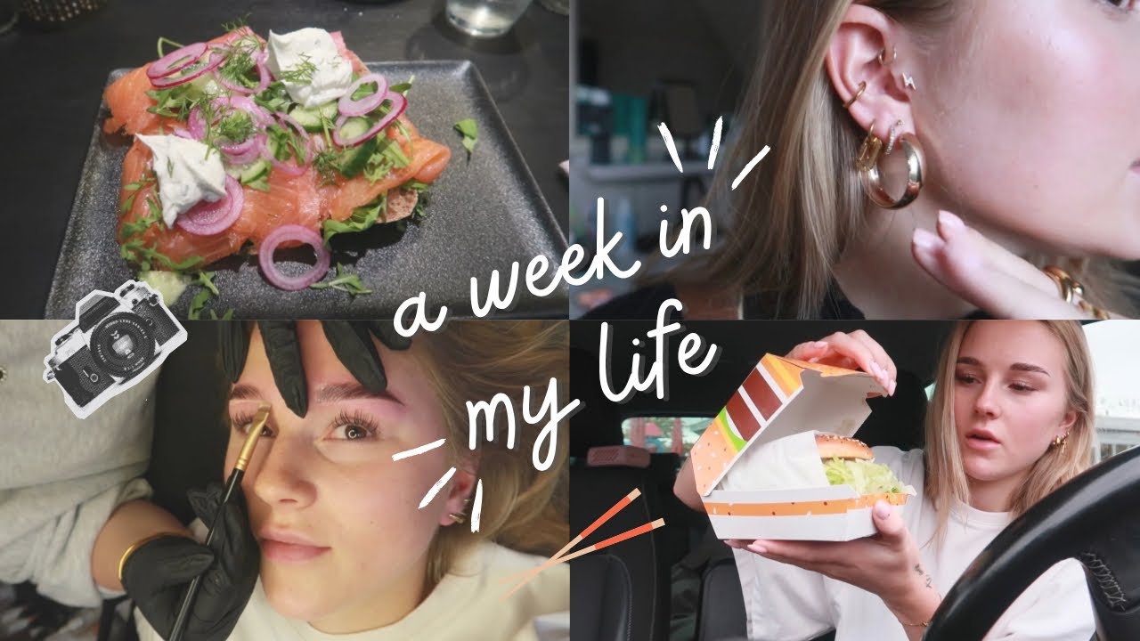 WEEKVLOG 1 | wenkbrauwen doen, stage, photoshoot op boerderij,  piercing zetten & bijna naar  madrid