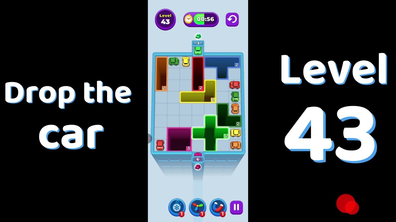 Drop The Car Level 43 🚗 | Color Car Drop Puzzle Gameplay | SolutionGuruji