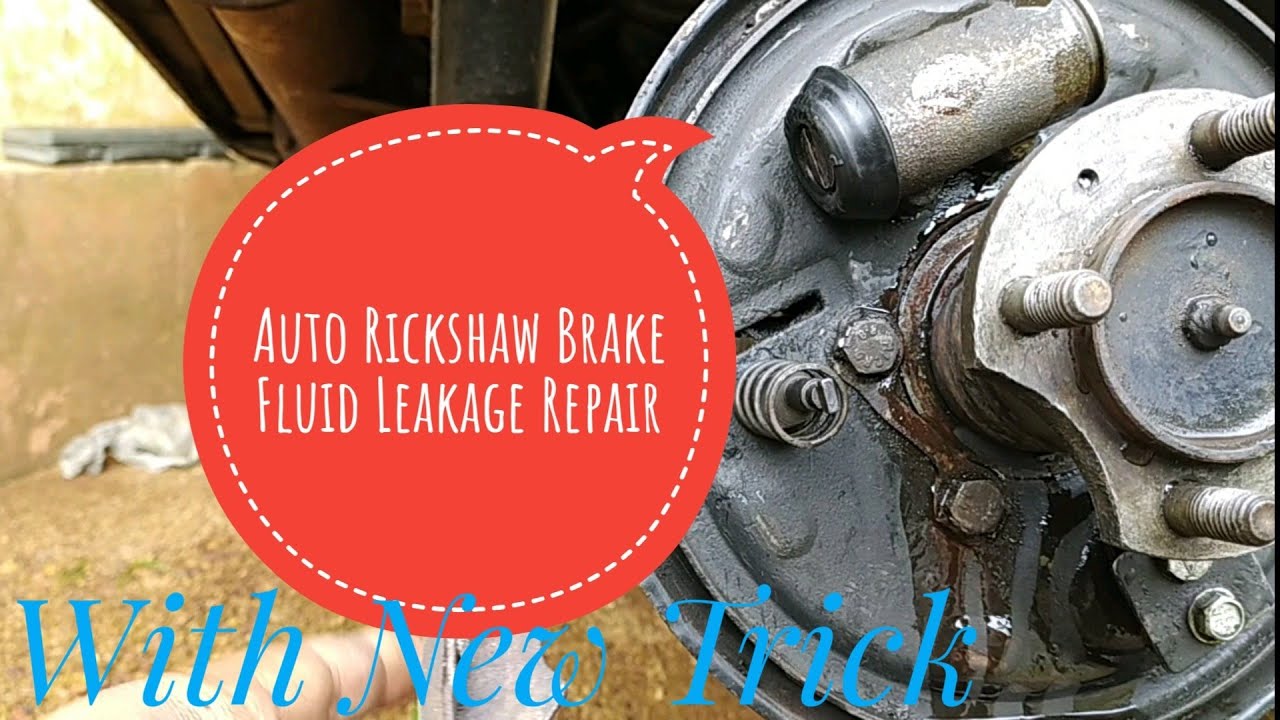 Auto Rickshaw Wheel Brake Cylinder Fluid Leakage Repair Kit And Fix ( With New Style )