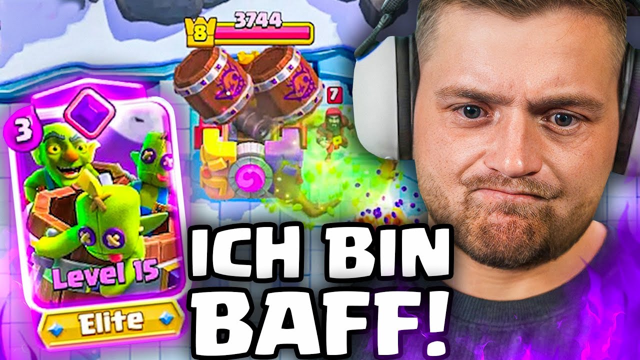 🤯😰EVO KOBOLDFASS ist viel zu DRECKIG! - EVO LVL 15 auf LVL 1 TROLL Account | Clash Royale