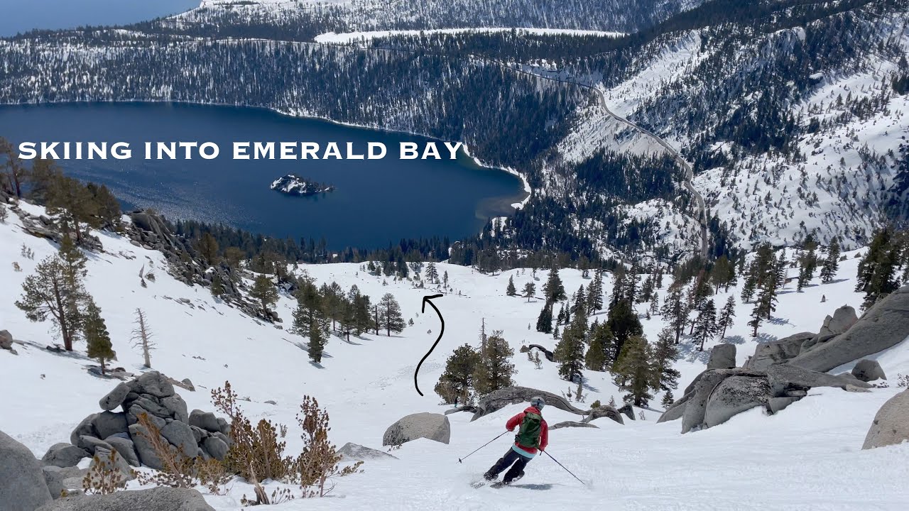 Skiing Jake's Peak Above Emerald Bay. South Lake Tahoe. Spread Telemark! 4/15/23