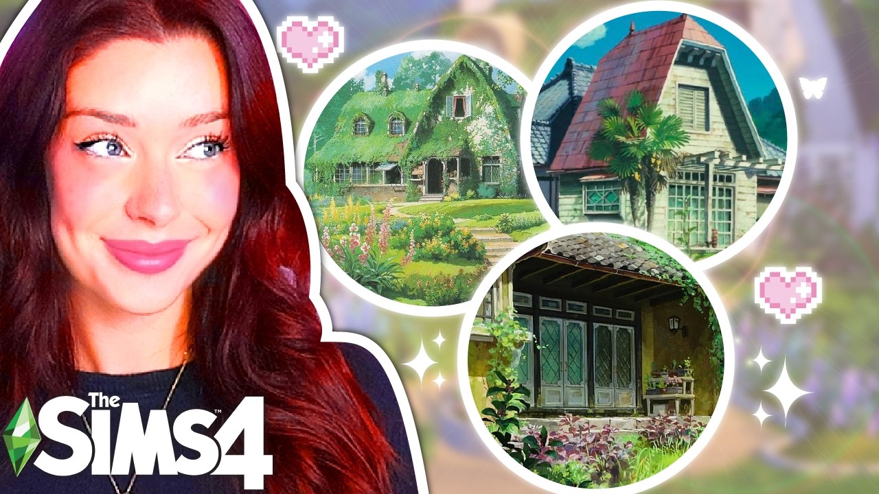 Building STUDIO GHIBLI Inspired Houses in The Sims 4