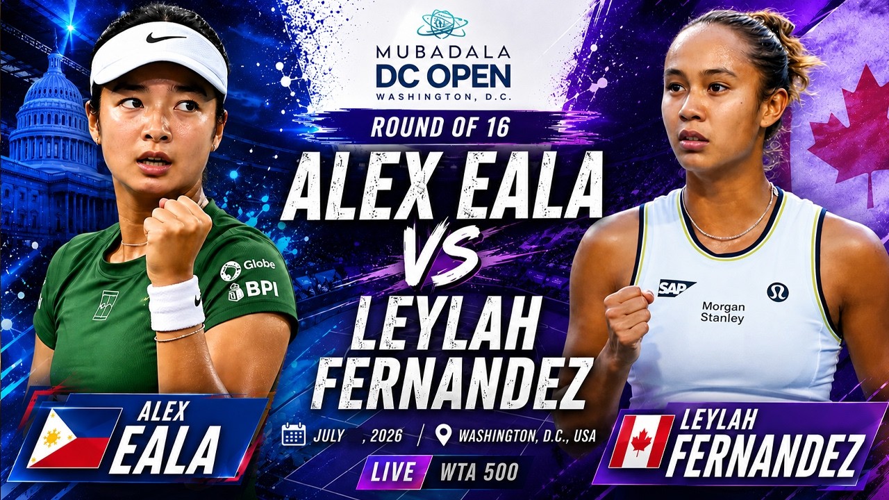 🔴TENNIS LIVE | ALEXANDRA EALA vs LEYLAH FERNANDEZ &bull; Mubadala DC Open 2026 &bull; Tennis Watchalong