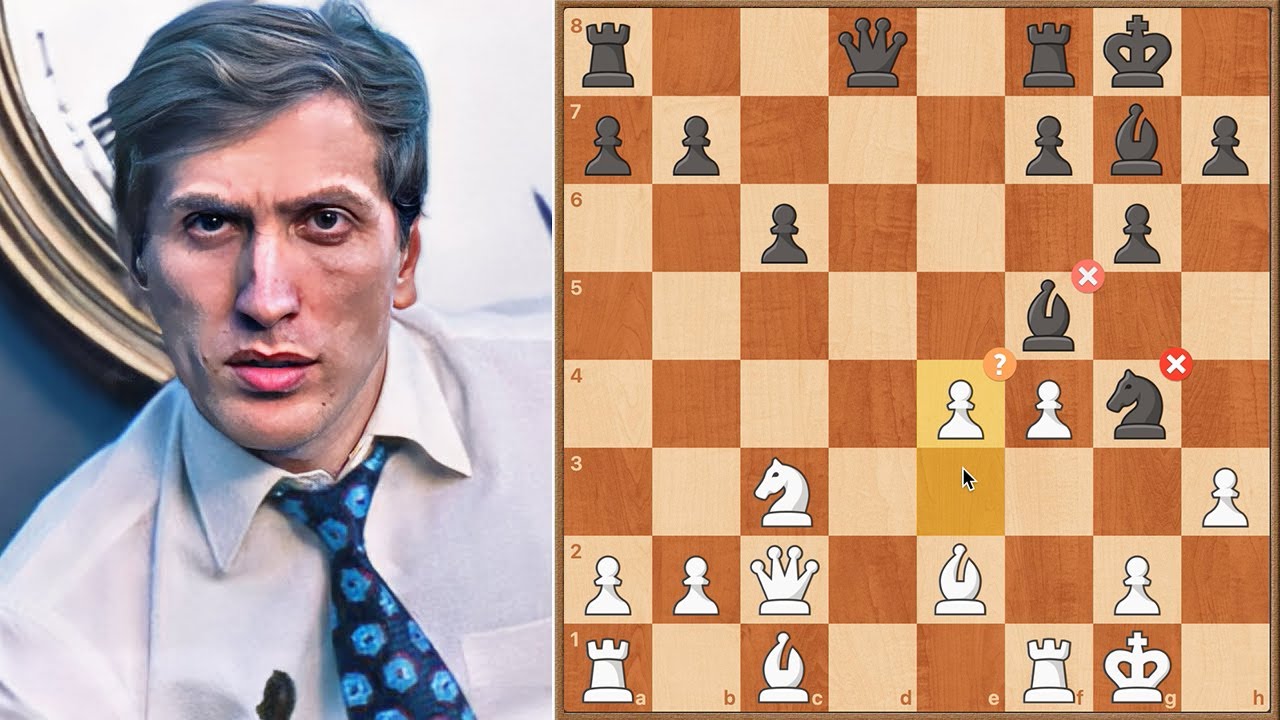 ❌ Bobby Fischer SUFRE lamentable ERROR en Ajedrez vs Arinbjorn Gudmundsson
