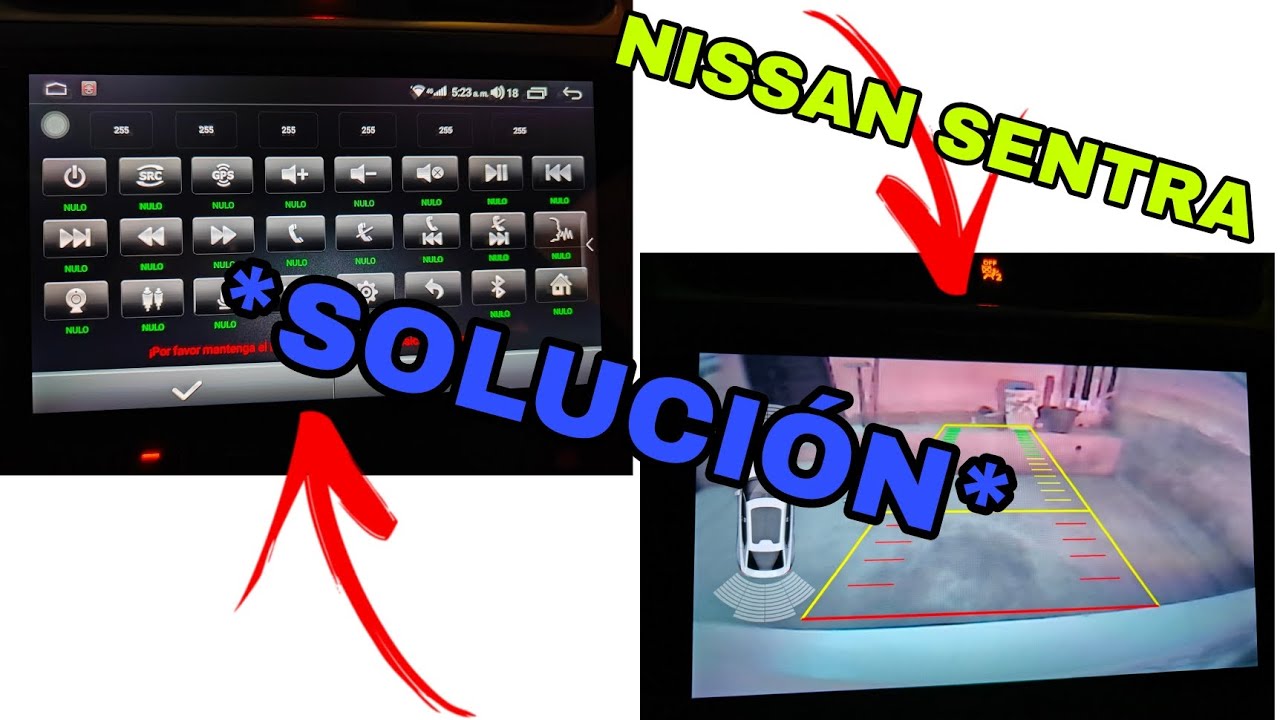 *SOLUCIÓN* cámara original y mandos al volante de Nissan Sentra b17 a estereo Android