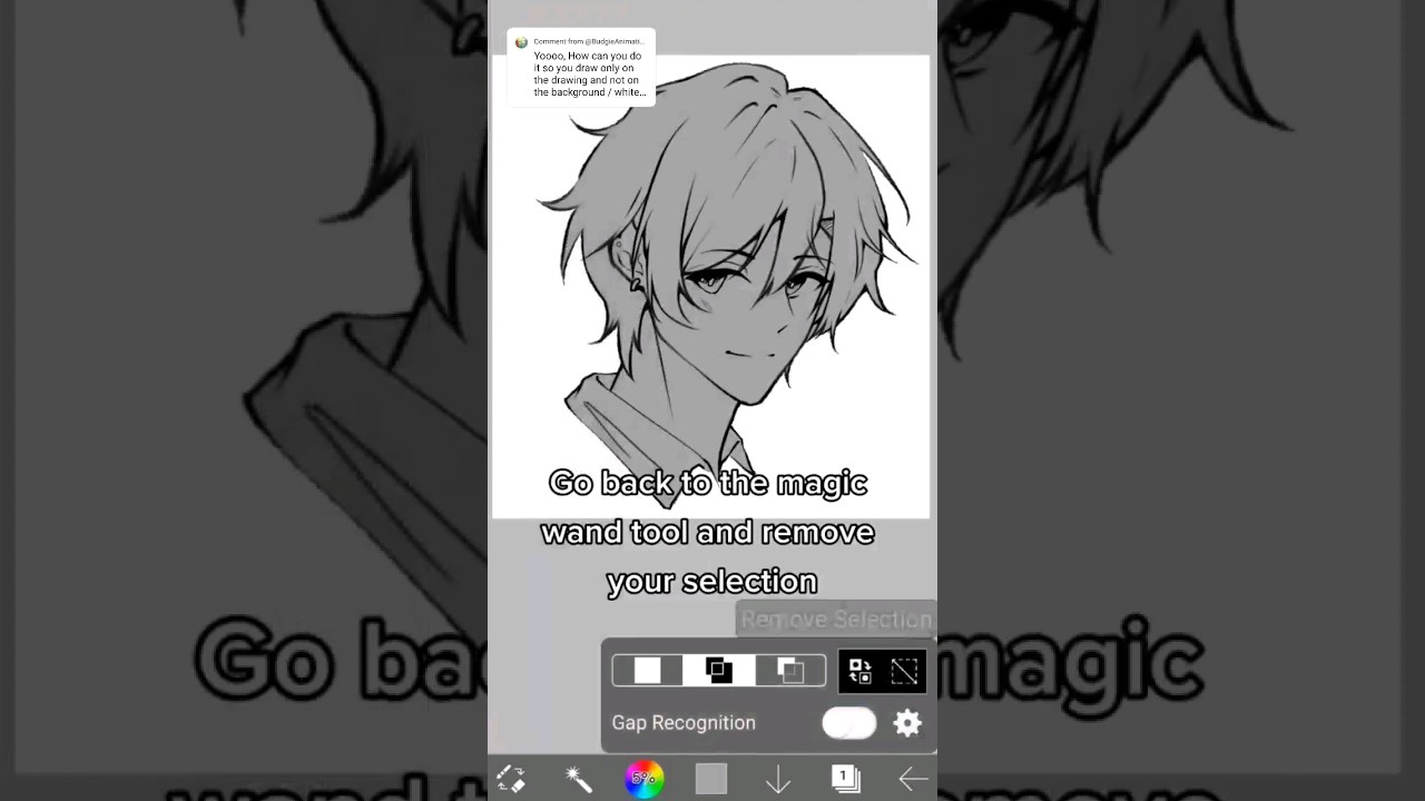 Как раскрашивать только внутреннюю часть рисунка! #цифровоеискусство #ibispaint