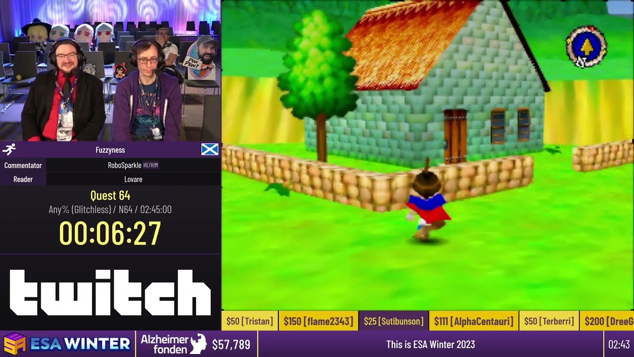 Quest 64 [Any% (Glitchless)] by Fuzzyness - #ESAWinter23