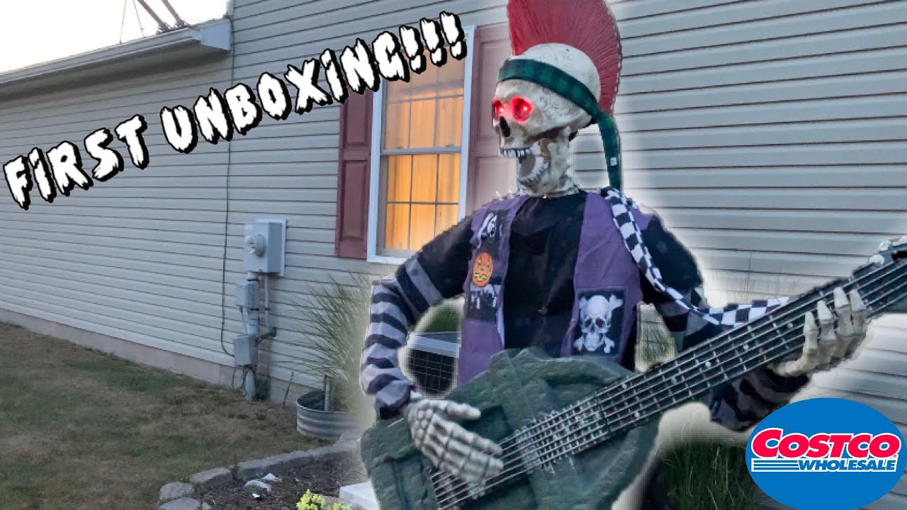 NEW Costco Halloween 2023 | Punk Rocker Skeleton | UNBOXING & SETUP