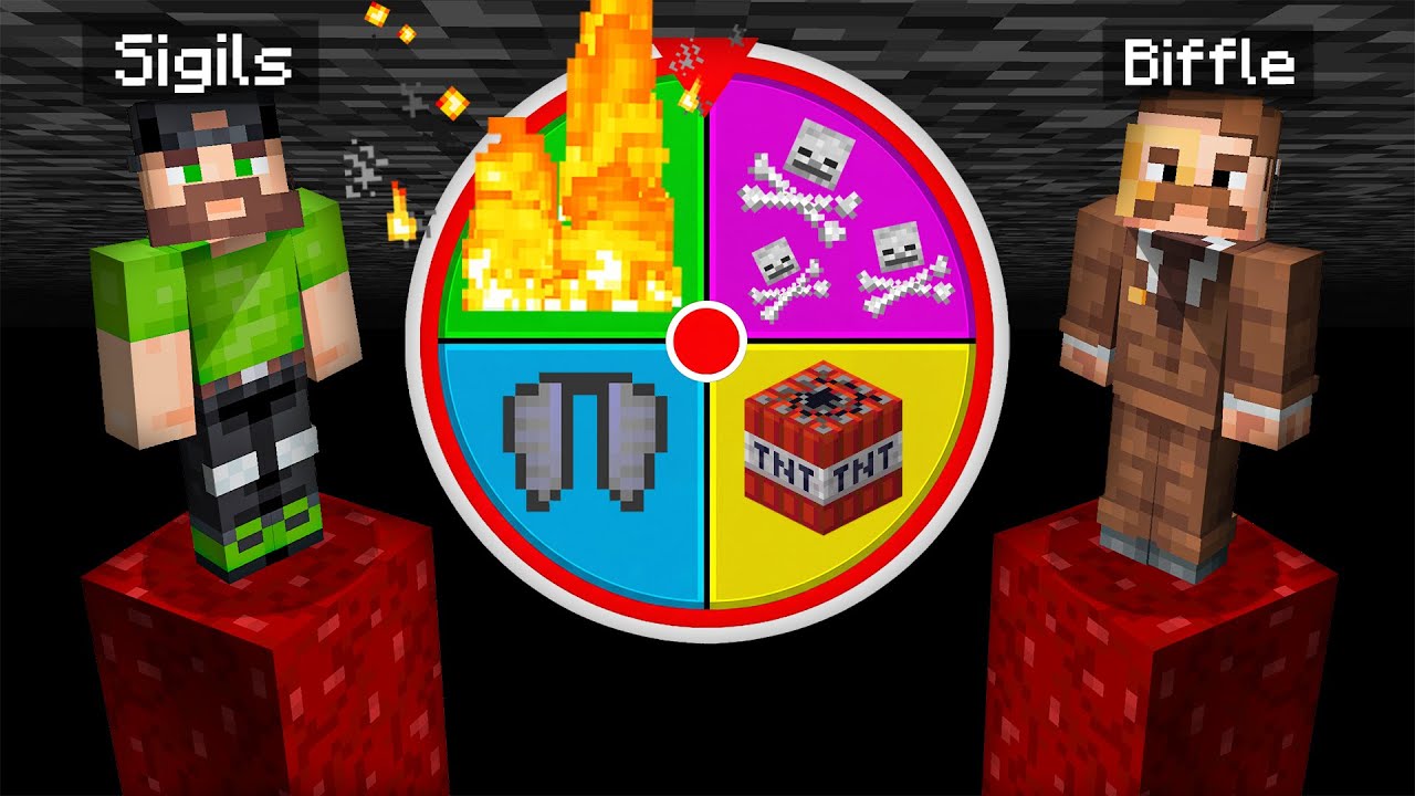 Wheel of Trolls in Minecraft Pillars