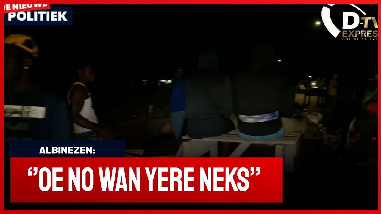🚀 De Nieuwe Politiek LIVE • bewoners  nog verhit in Albina; nog meer barricade