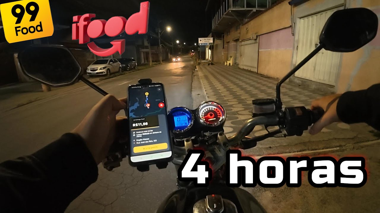 COMO É TRABALHAR NO IFOOD E 99FOOD DE NOITE
