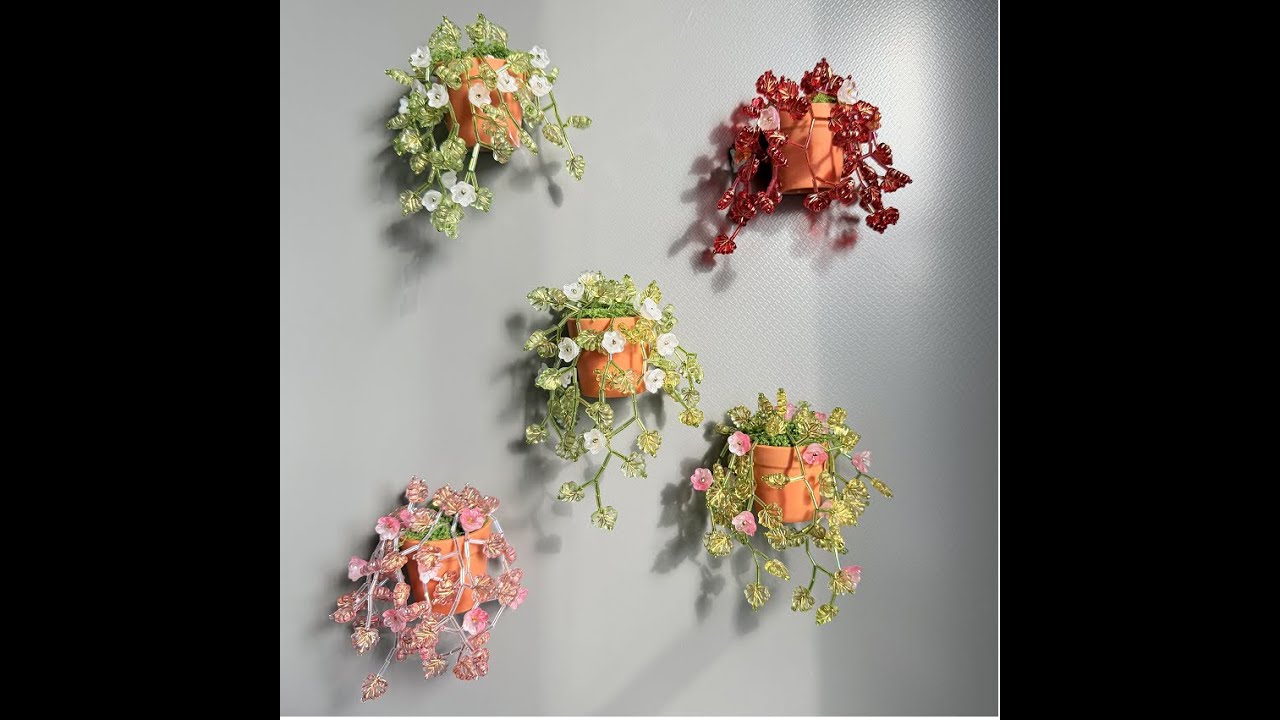XHYMIA Beaded Plant Fridge Magnet