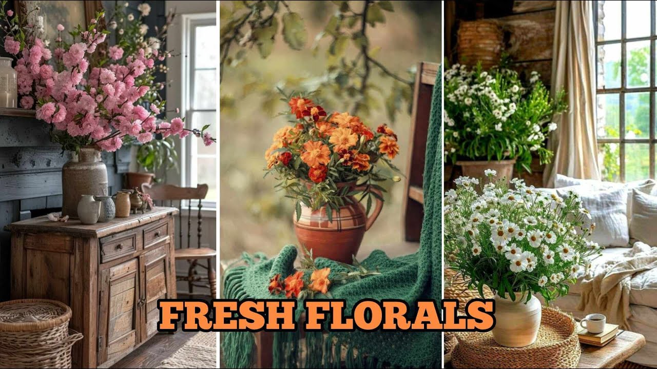💐 New 💐 COUNTRY HOME MAKEOVER: Power of Fresh Floral Decors for the Ultimate Country Home Ambiance