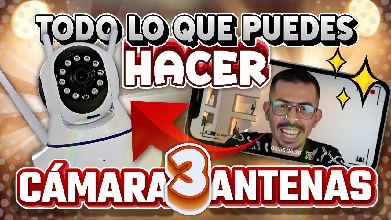 TODAS LAS FUNCIONES DE LA CAMARA V380 PRO 3 ANTENAS