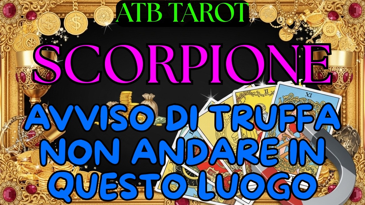SCORPIONE: avvertimento spirituale ⚠️ una malattia improvvisa nasconde del denaro