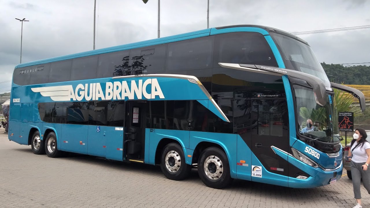 O FUTURO CHEGOU! Marcopolo Paradiso G8 1800 DD Águia Branca Em Todos os Detalhes 😍